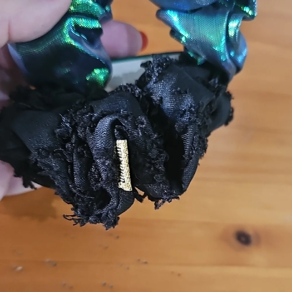 Scunci Wicked Blue and Green Scrunchie